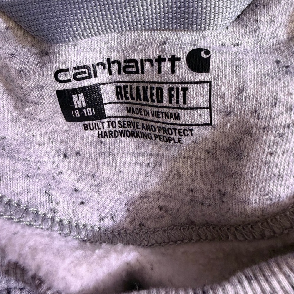 CARHARTT Gray Sweatshirt Women's Long Sleeve Graphic 104410 E07 Size Medium - Picture 4 of 6